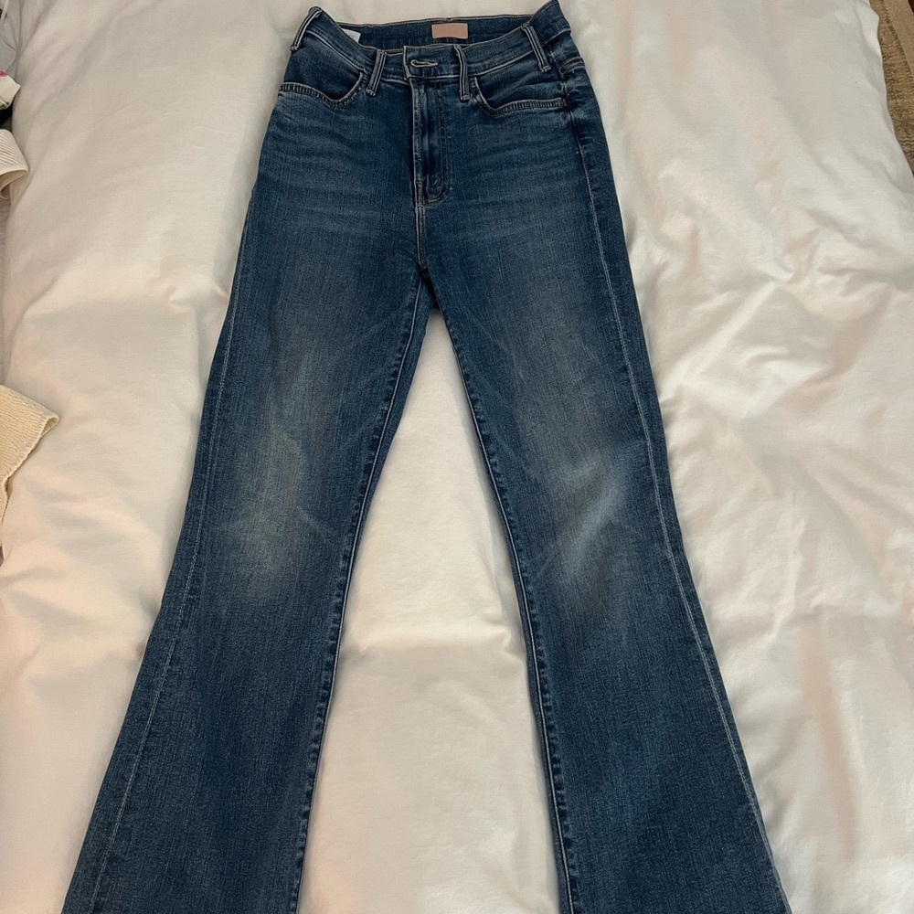 Mother the hustler ankle fray jeans